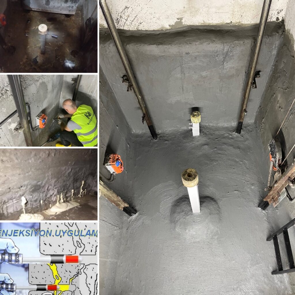 asansör boşluğu su yalıtımı nasıl yapılır?